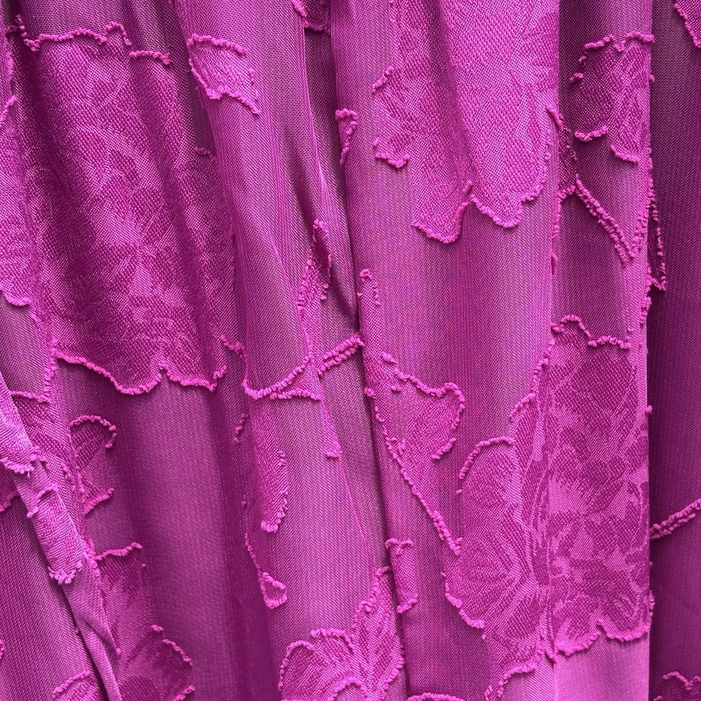 BCX Off-The-Shoulder Ruffled Asymmetrical-Hem Jacquard Dress Women's XS Pink NWT - Picture 9 of 10